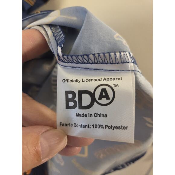 BDG MLB San Diego Padres Men's XL Button Front Blue Polyester Southwest - Picture 6 of 8